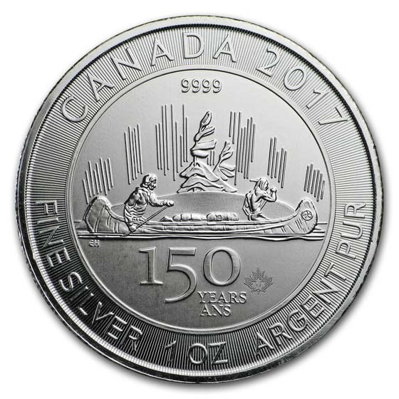 2017 Canada 1 oz Silver $5 150th Anniversary Voyageur BU 2017 Canada 1 oz Silver $5 150th Anniversary Voyageur BU